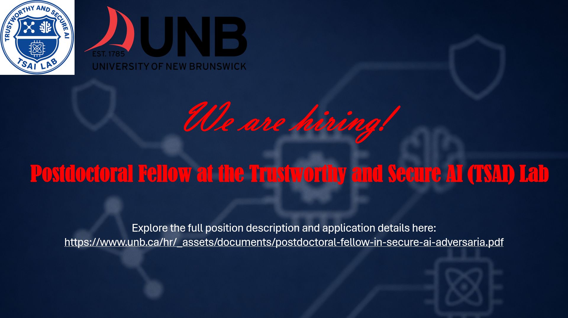 Hiring Postdoctoral Fellows